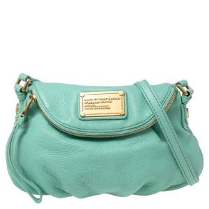 Pre Owned Marc by Marc Jacobs Mint Green Leather Classic Q Karlie Shoulder Bag