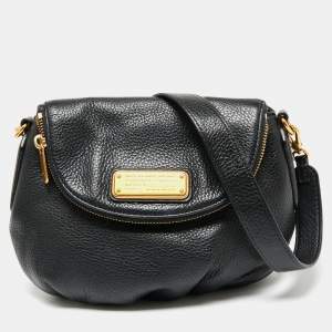 Pre Owned Marc by Marc Jacobs Black Leather Classic Q Natasha Crossbody Bag