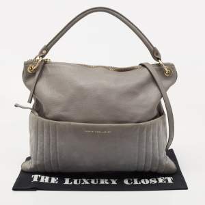 Marc by Marc Jacobs Grey Suede and Leather Shoulder Bag