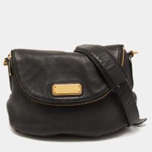 Marc by Marc Jacobs Black Leather Classic Q Natasha Crossbody Bag