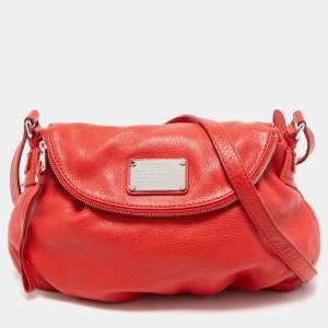Marc by Marc Jacobs Red Leather Classic Q Natasha Crossbody Bag