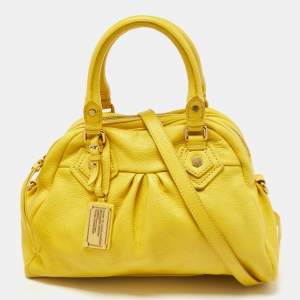 Marc by Marc Jacobs Yellow Leather Classic Q Baby Aidan Satchel
