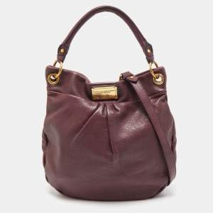Marc by Marc Jacobs Prune Leather Classic Q Hillier Hobo