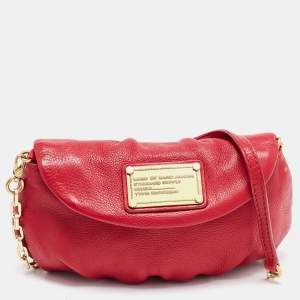 Marc by Marc Jacobs Red Leather Classic Q Karlie Crossbody Bag