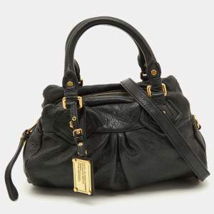 Marc by Marc Jacobs Black Leather Classic Q Groovee Satchel