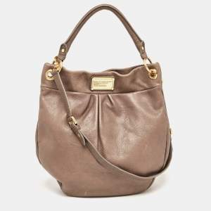 Marc by Marc Jacobs Beige Leather Classic Q Hillier Hobo