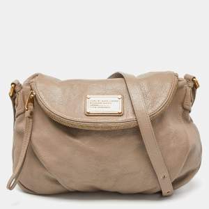 Marc by Marc Jacobs Grey Leather Classic Q Natasha Crossbody Bag