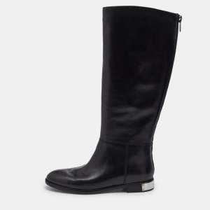 Marc By Marc Jacobs Black Leather Knee Length Boots Size 38