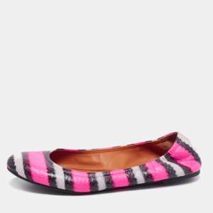Marc by Marc Jacobs  Multicolor Watersnake Embossed Leather Ballet Flat Size 38