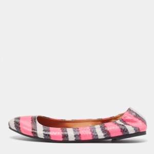 Marc by Marc Jacobs Tricolor Embossed Python Ballet Flats Size 37.5