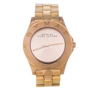 Marc By Marc Jacobs Rose Gold Tone Stainless Steel Blade MBM3127 Women's Wristwatch 36 mm