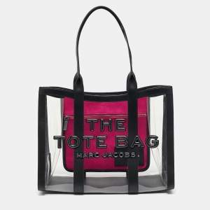 Marc Jacobs Black/Clear PVC Large The Tote Bag