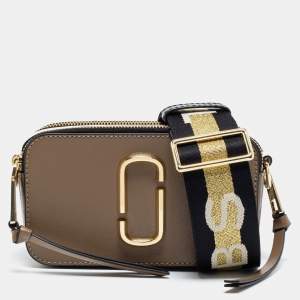 Pre Owned Marc Jacobs Tri Color Leather Snapshot Camera Crossbody Bag