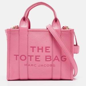 Marc Jacobs Pink Leather Small The Tote Bag