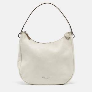 Marc Jacobs White Leather The Essential Hobo