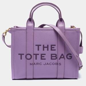 Marc Jacobs Purple Leather Medium The Tote Bag