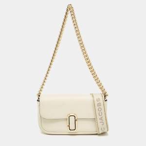 Marc Jacobs Off White Leather Mini The J Marc Shoulder Bag