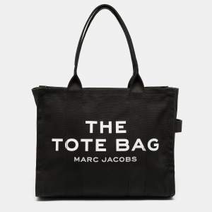 Marc Jacobs Black Canvas Large The Tote Bag