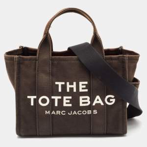 Marc Jacobs Black Canvas Small The Tote Bag