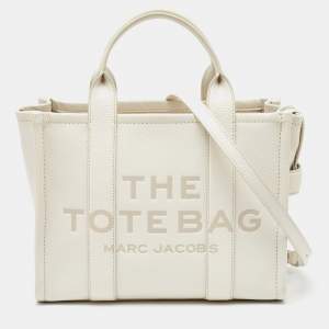 Marc Jacobs White Leather Medium The Tote