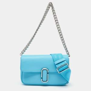 Marc Jacobs Blue Leather The J Marc Shoulder Bag