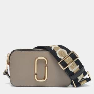 Pre Owned Marc Jacobs Tricolor Leather The Snapshot Crossbody Bag
