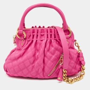 Marc Jacobs Pink Quilted Leather Small Cecilia Shoulder Bag