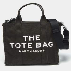 Marc Jacobs Black Canvas Medium The Tote Bag
