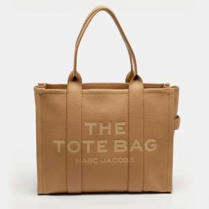 Pre Owned Marc Jacobs Camel Leather Large The Tote Bag