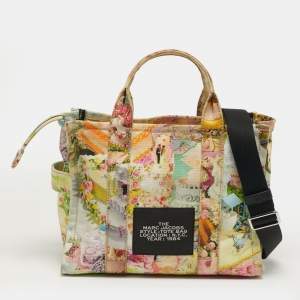 Pre Owned Marc Jacobs The Cake Traveler Multicolor Canvas Tote