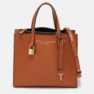 مملوكة مسبقًا Marc Jacobs Grind Mini Rust Orange Leather Tote