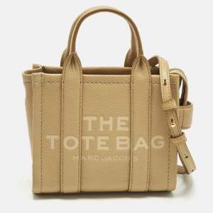 مملوكة مسبقًا Marc Jacobs The Tote Micro Beige Leather Tote