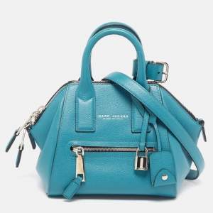 Pre Owned Marc Jacobs Incognito Teal Green leather Satchel