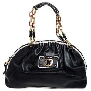 Pre Owned Marc Jacobs Black Leather Capra Satchel