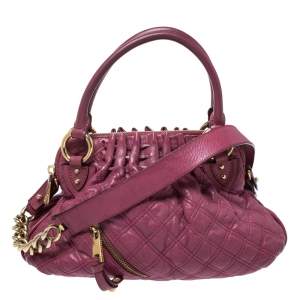 Marc Jacobs Pink Quilted Leather Cecilia Satchel