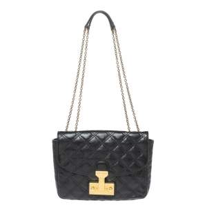 Pre Owned Marc Jacobs Quilted Leather Baroque Shoulder Bag