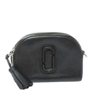 Pre Owned Marc Jacobs Black Leather Shutter Camera Crossbody Bag