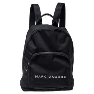 Marc Jacobs Black Nylon Classic Logo Backpack