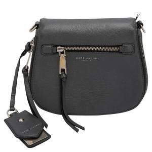Marc Jacobs Grey Leather Small Recruit Saddle Bag