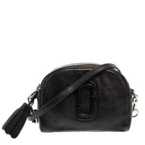 Marc Jacobs Black Leather Shutter Camera Crossbody Bag