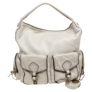 Marc By Marc Jacobs White Leather Blake Hobo