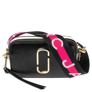 Pre Owned Marc Jacobs Tri Color Leather Snapshot Camera Crossbody Bag