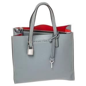Marc Jacobs Stone Blue Soft Leather Mini Grind Tote