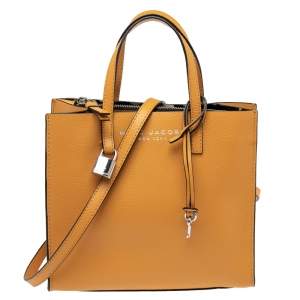 Marc Jacobs Mustard Leather Mini Grind Tote