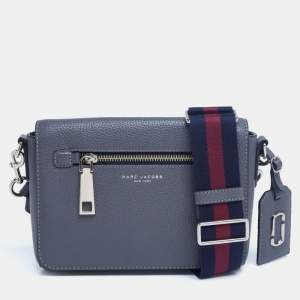 Marc Jacobs Grey Leather Small Gotham Crossbody Bag