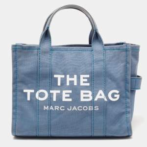 Marc Jacobs Blue Canvas The Small Traveler Tote 
