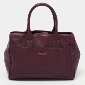 Marc Jacobs Burgundy Leather Empire City Satchel