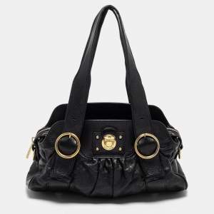  Marc Jacobs Black Leather Single Shoulder Bag
