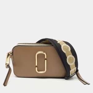 Pre Owned Marc Jacobs Beige/Cream Leather Snapshot Camera Crossbody Bag