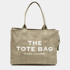 Marc Jacobs Khaki Green Canvas The Tote Bag 